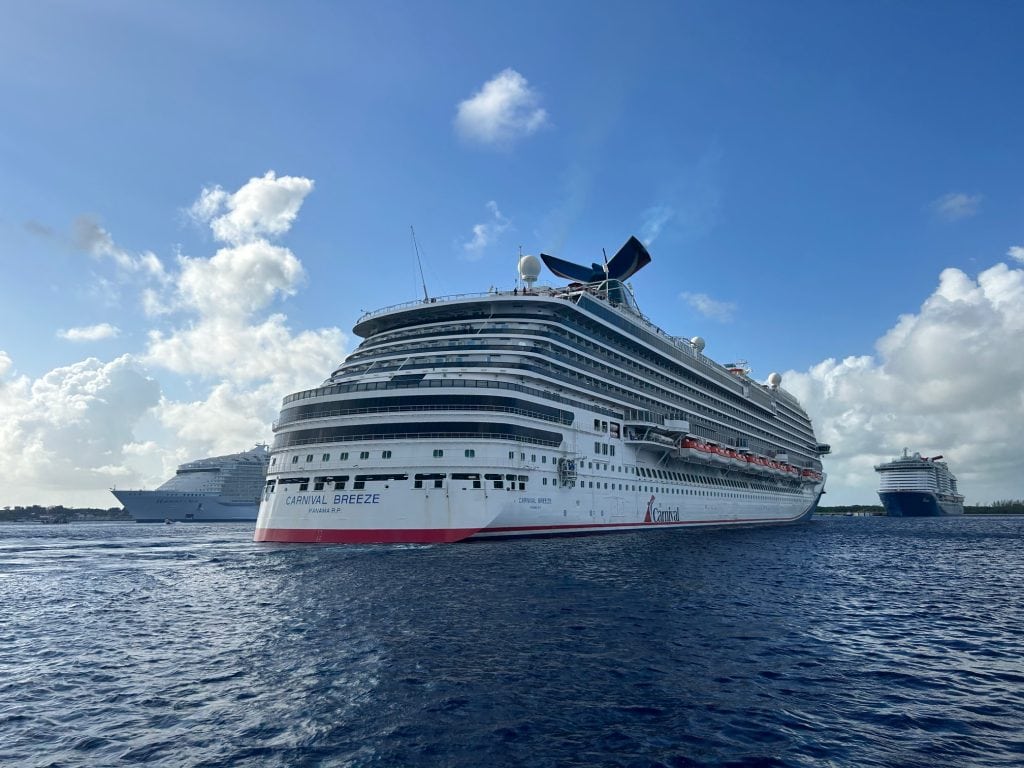 Cruise ship in Cozumel, Mexico.