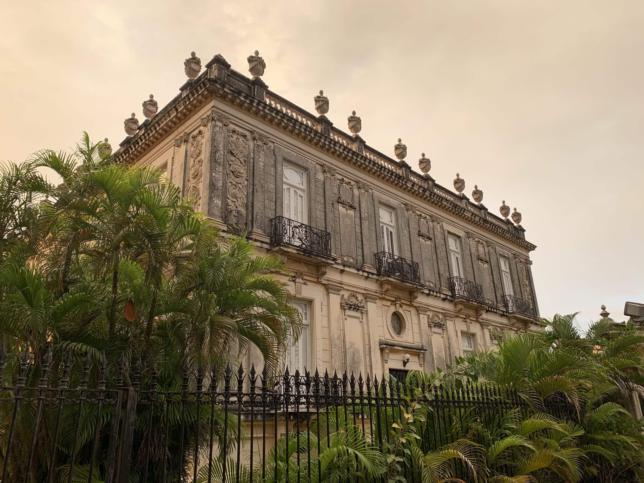 Mansion along Paseo de Montejo in Merida, Mexico.