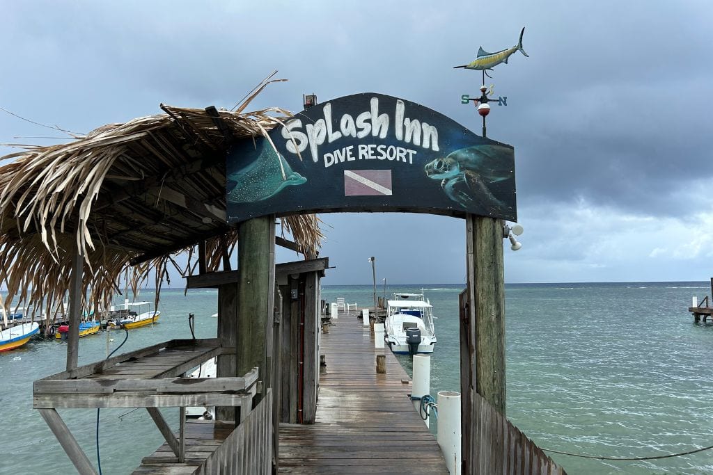 The Splash Inn Dive Resort in Roatan, Honduras.