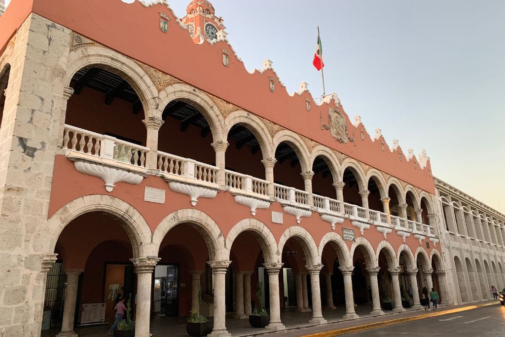 The Palacio Municial - City Hall in Merida, Mexico.