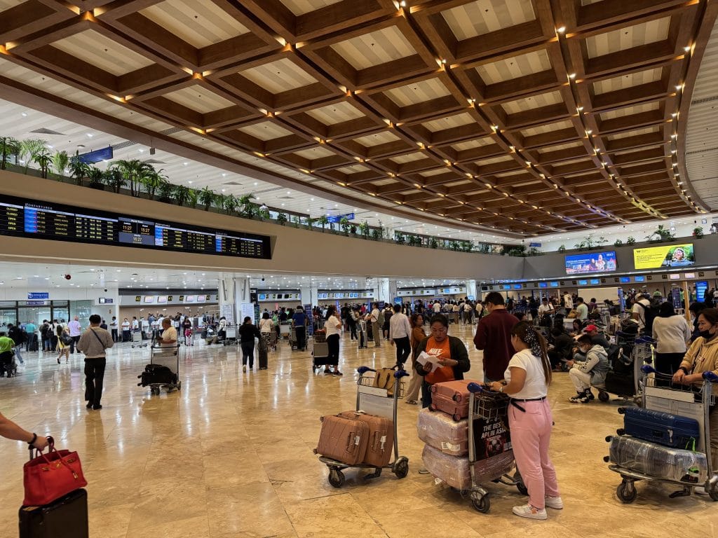 Manila airport.
