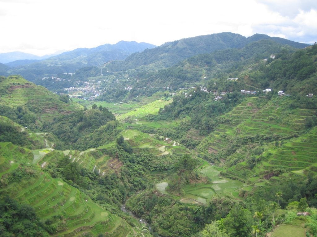 Rice terraces in Banaue, Philippines.