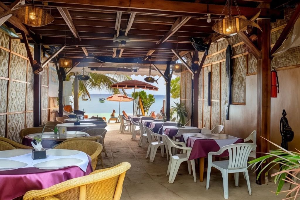 Hayahay Resort beachfront: Hayahay Resort offers budget-friendly beachfront rooms in the heart of Alona Beach on Panglao Island