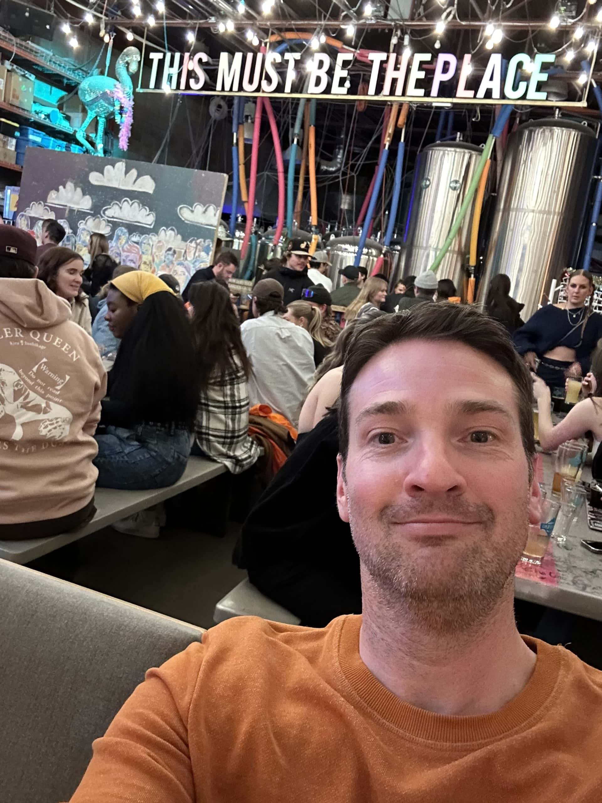A selection of craft beers at a Calgary brewery, showcasing the city's thriving beer scene.