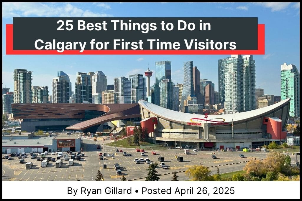 Stunning cityscape of downtown Calgary with the Rocky Mountains in the background, perfect for showcasing Calgary’s urban beauty.