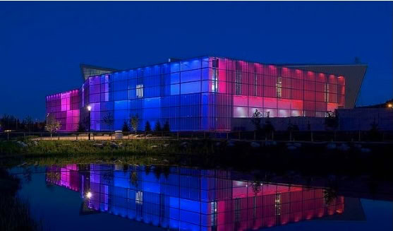 Exterior of TELUS Spark Science Centre, Calgary’s top destination for interactive science fun.