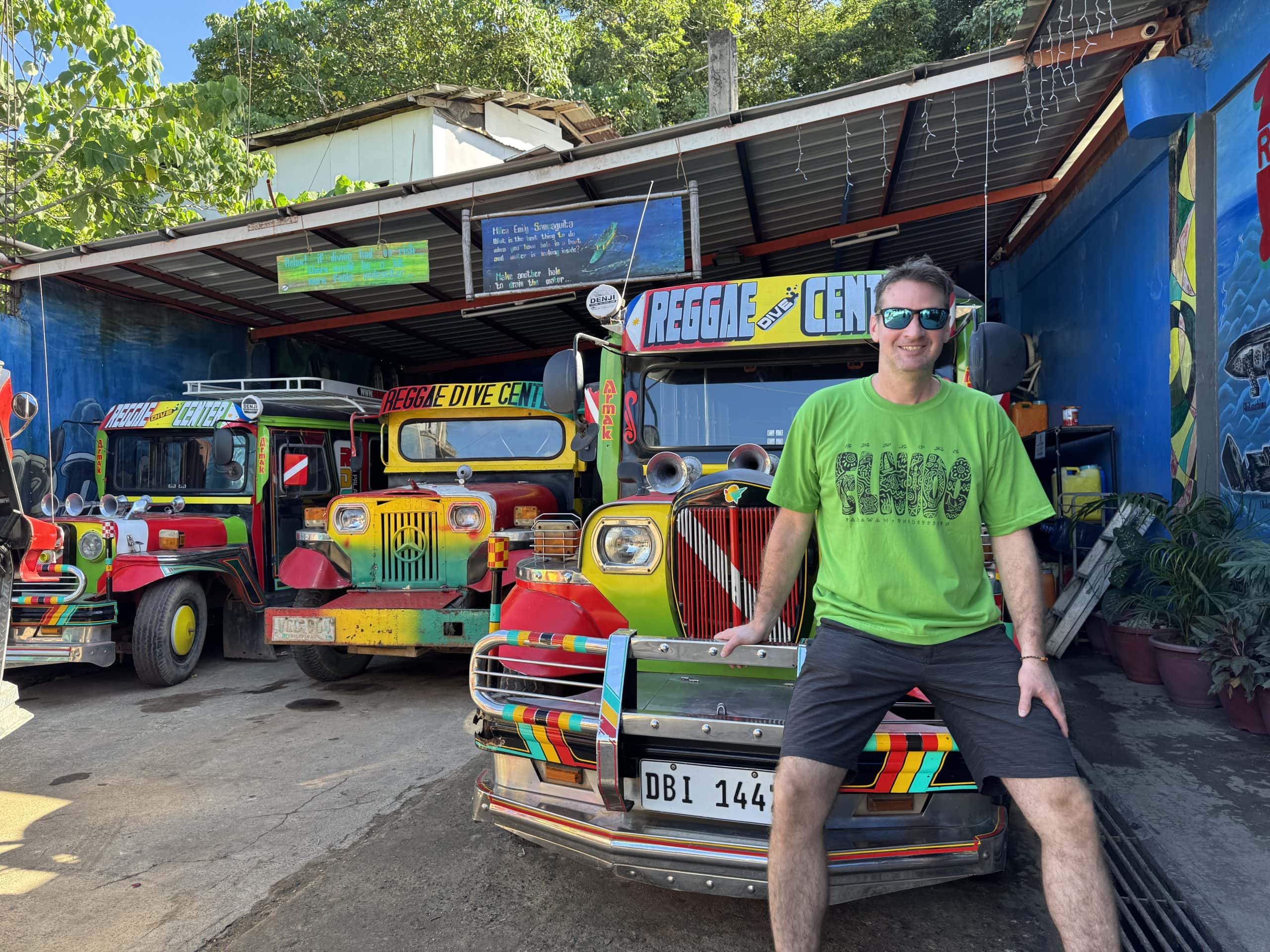 Colourful jeepneys in Puerto Princesa, Palawan, during my travels through the Philippines. A classic part of getting around the country.