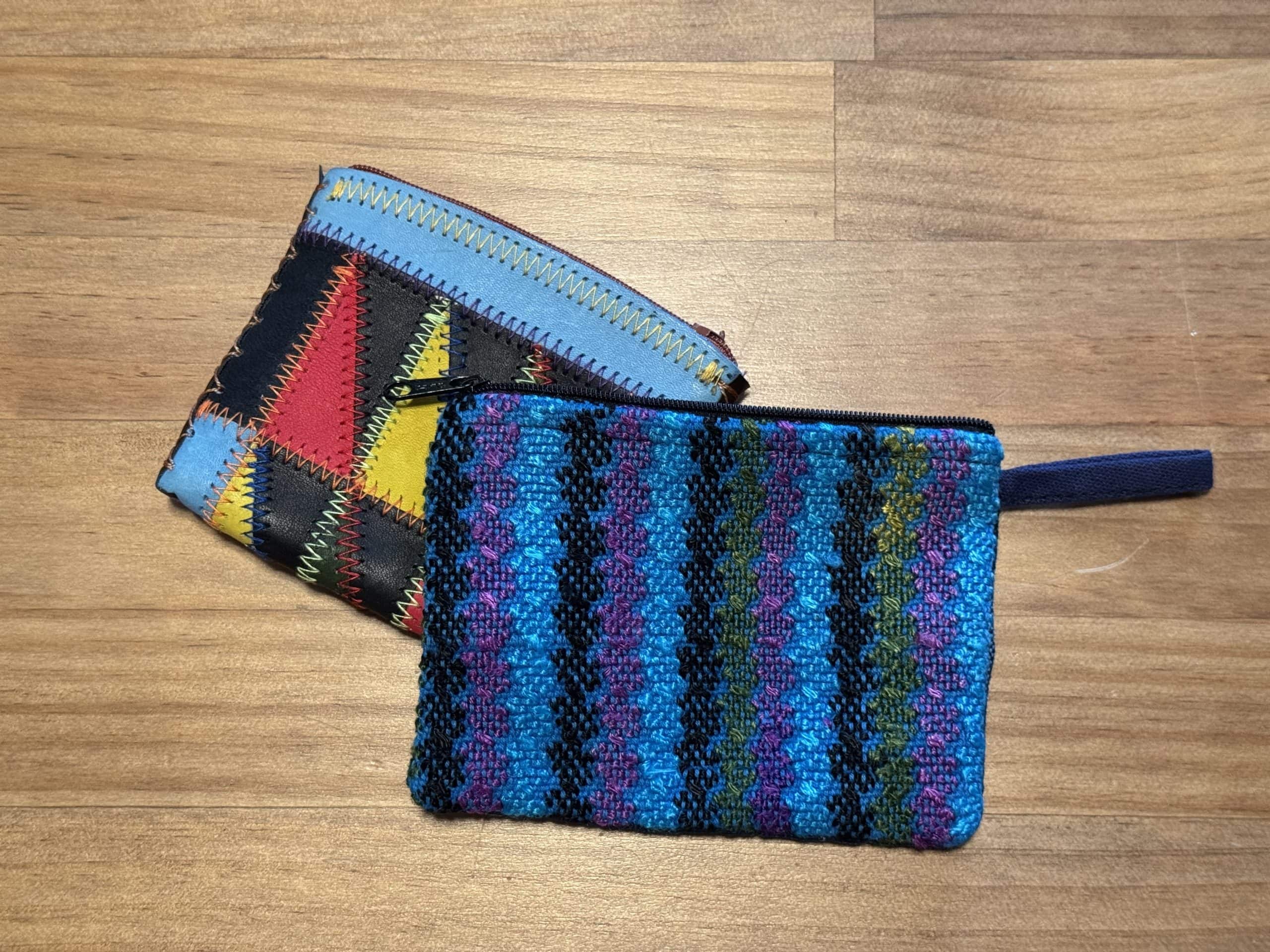 Small coin purses I use while travelling in the Philippines, where cash and coins are still commonly used for everyday purchases.